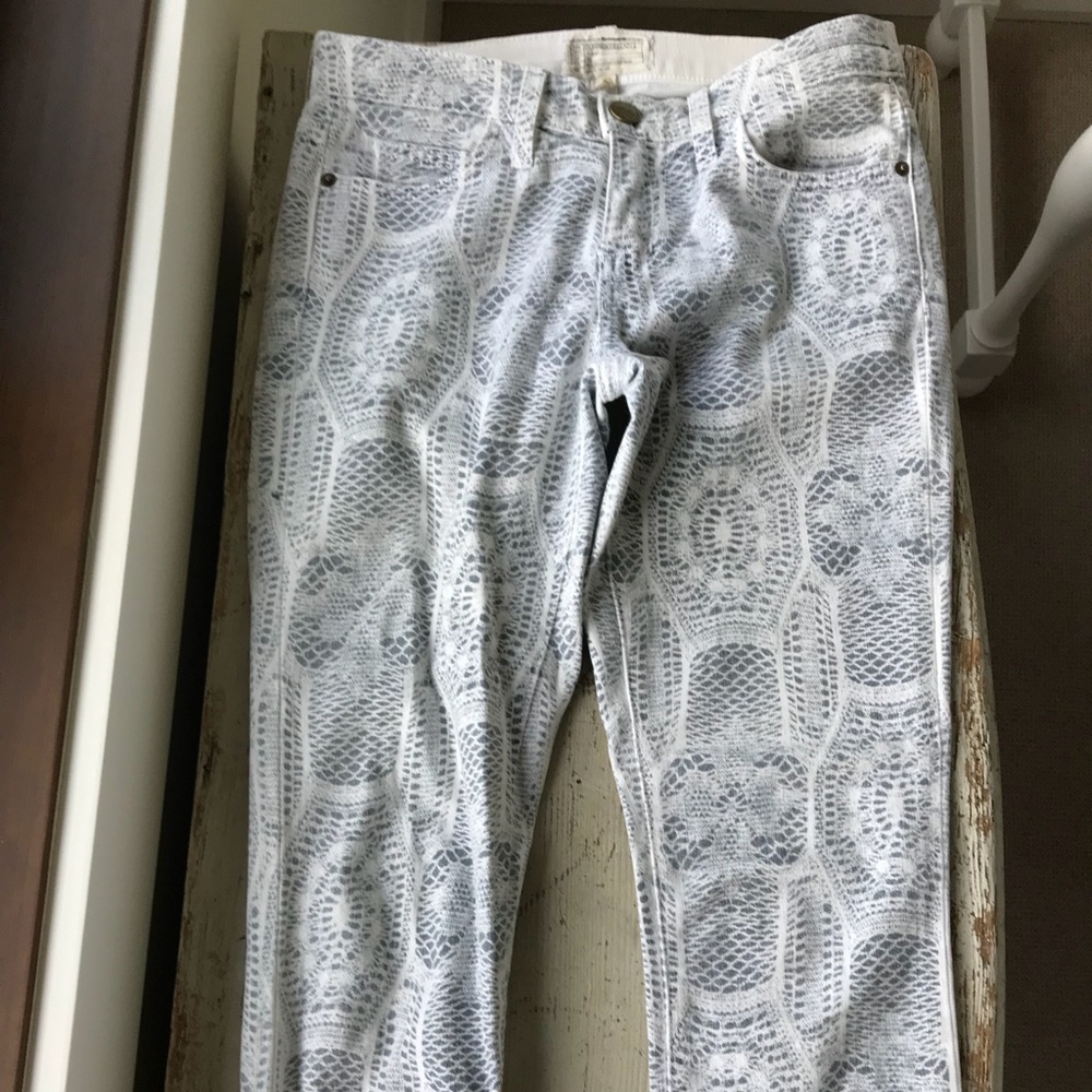 Current Elliot light blue/grey printed jeans